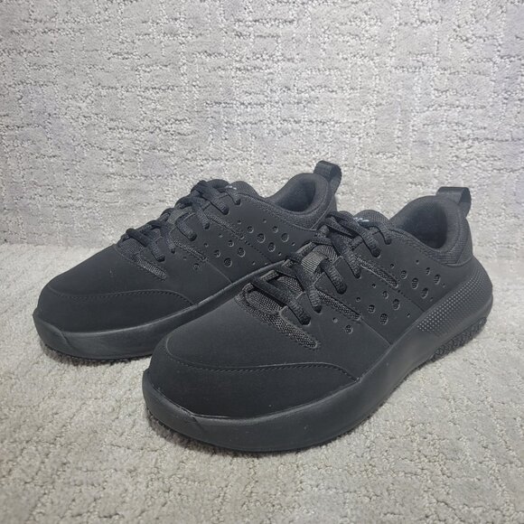 Crocs On the Clock Women's Size 9 Triple Black Slip Resistant Work Shoes 209476 - Picture 9 of 12